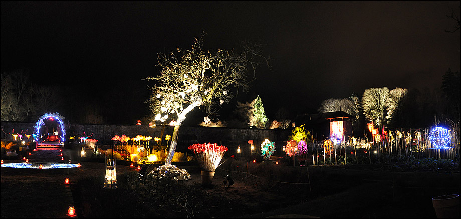 Illuminations de Noël au parc de Wesserling